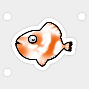 orange fish Sticker